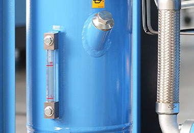 ระบบแยกน้ำมัน ประสิทธิภาพสูง (Oil Separator) สำหรับปั๊มลมสกรู SSVe Series