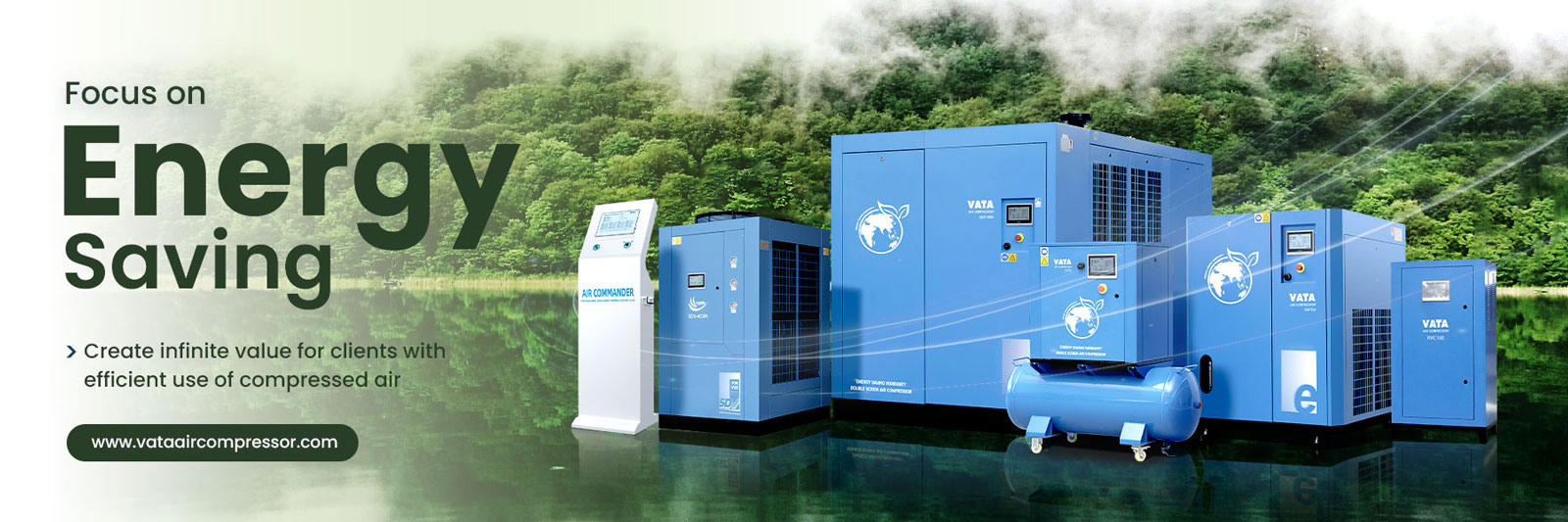 VATA Air Compressor ผู้เชี่ยวชาญด้านปั๊มลมสกรู เครื่องอัดอากาศ และระบบลมอัดสำหรับโรงงานอุตสาหกรรม